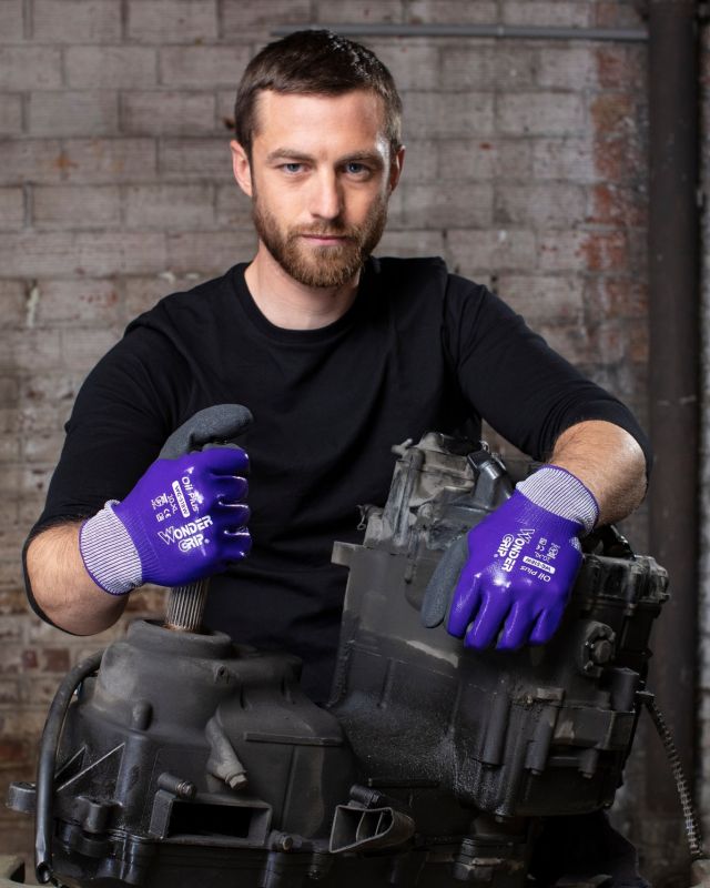 Wonder Grip Gloves Water-proof Oil-proof Warm Liner Nitrile Coated Work  Gloves